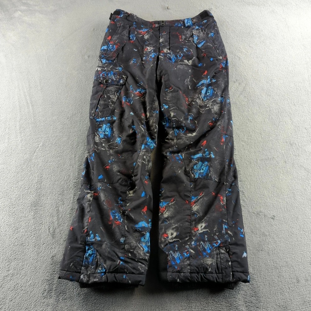 Columbia Titanium Omni-Tech Pants Youth 18/20 Black Blue Waterproof‎ Snow Ski